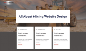 All About Mining Website Design