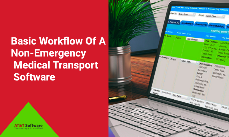 Basic Workflow Of A Non-Emergency Medical Transport Software