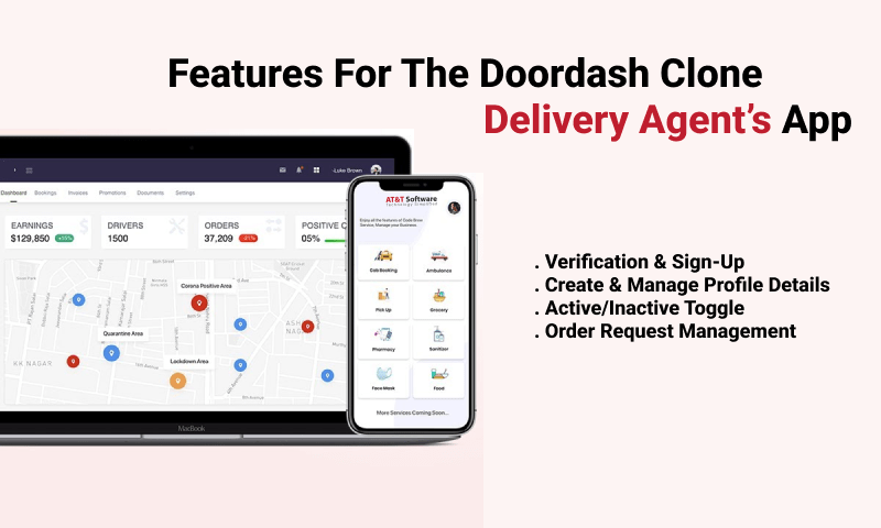 Features For The Doordash Clone Delivery Agent’s App