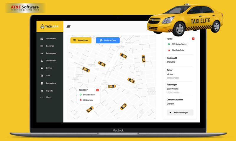 Taxi app – Admin Dashboard