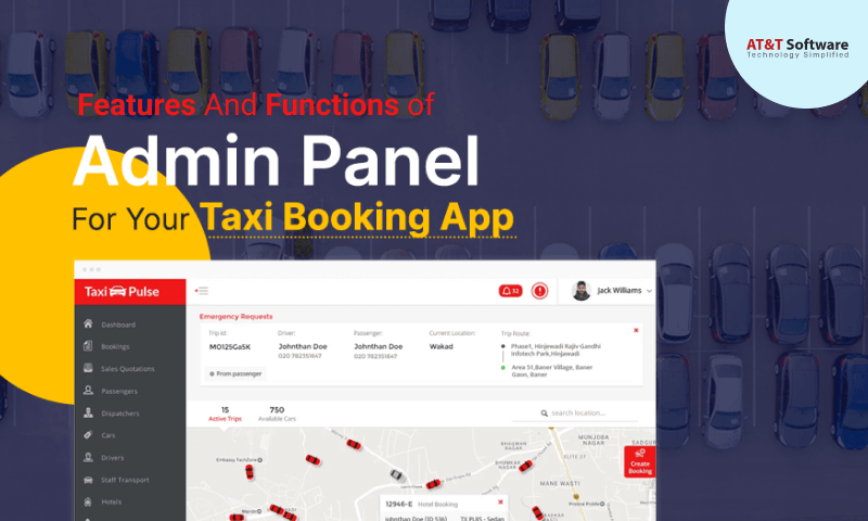 The Taxi App Admin Dashboard Features