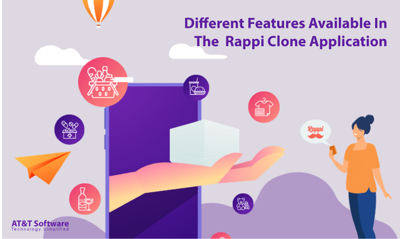 Different Features Available In The  Rappi Clone Application