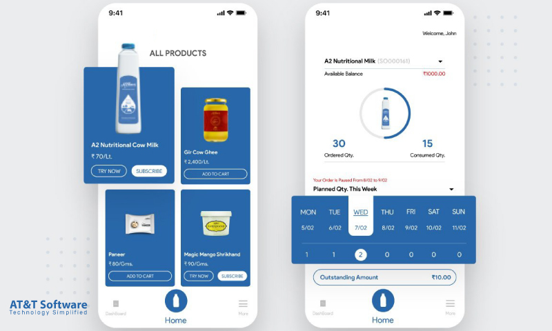 Milk Delivery App Development Workflow