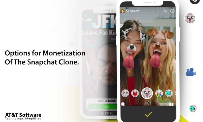 Options for Monetization Of The Snapchat Clone.