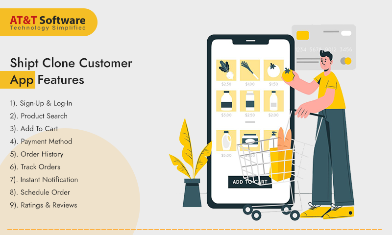Shipt Clone Customer App Features