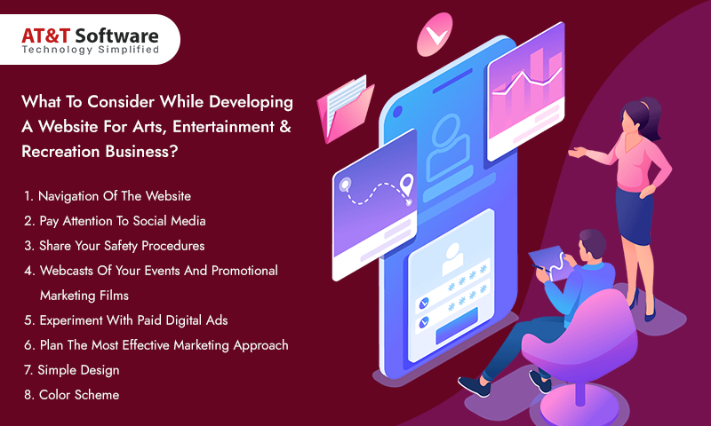 What To Consider While Developing A Website For Arts, Entertainment & Recreation Business