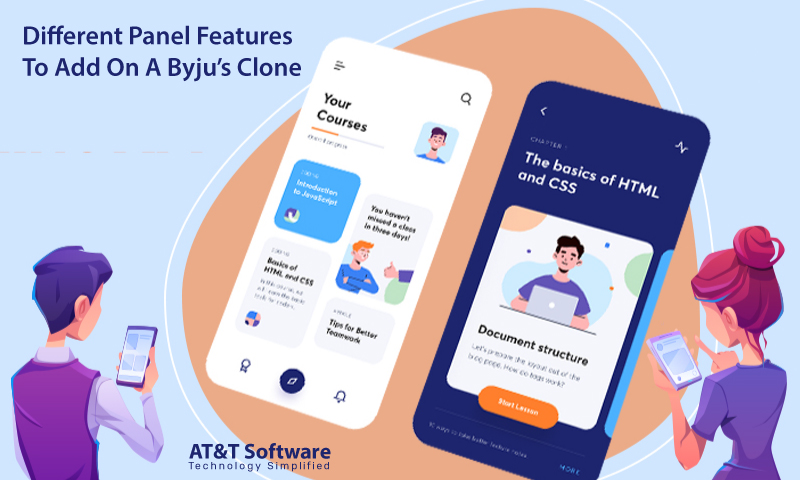 Different Panel Features To Add On A Byju’s Clone