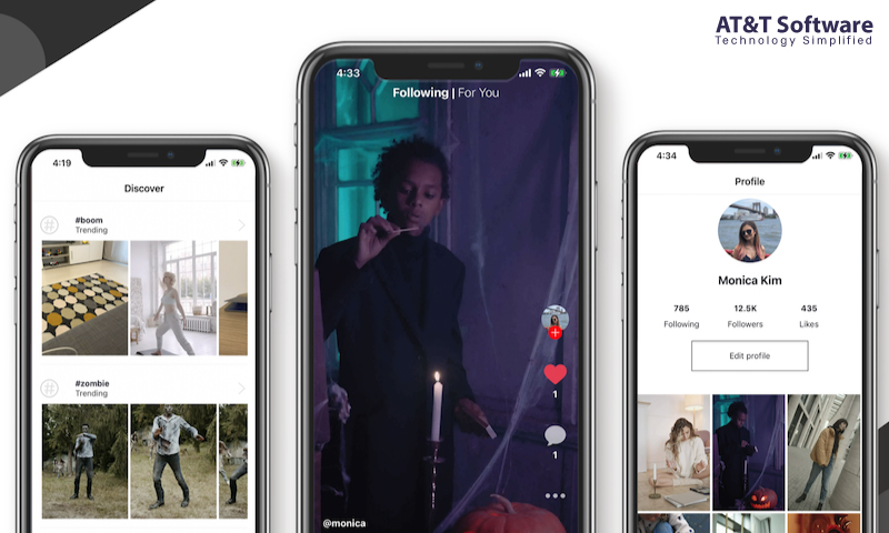 Features of the TikTok Clone Application