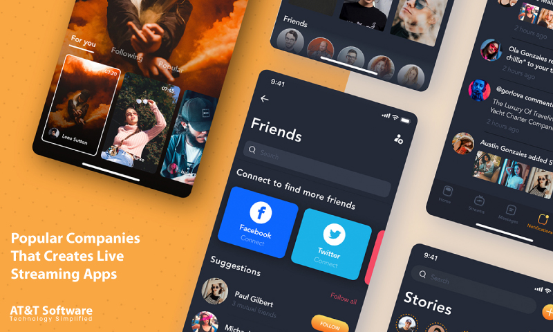 Few Popular Companies That Creates Live-Streaming Apps