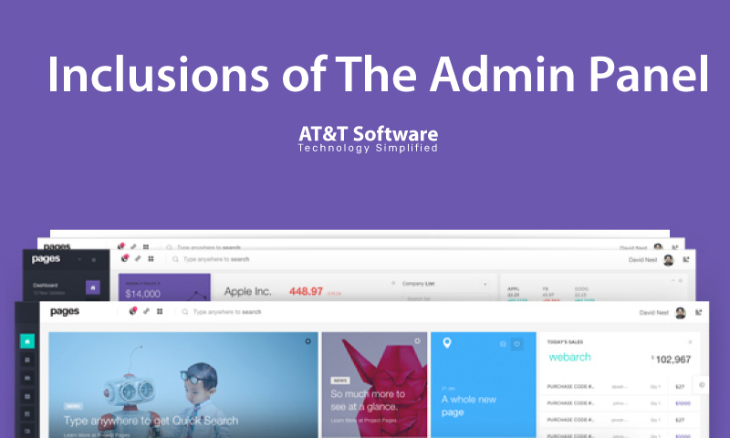 Inclusions of The Admin Panel