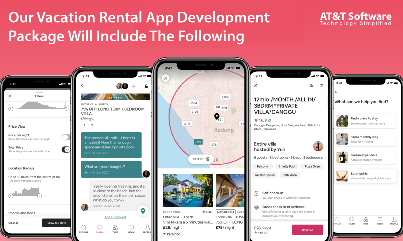 Our Vacation Rental App Development Package Will Include The Following