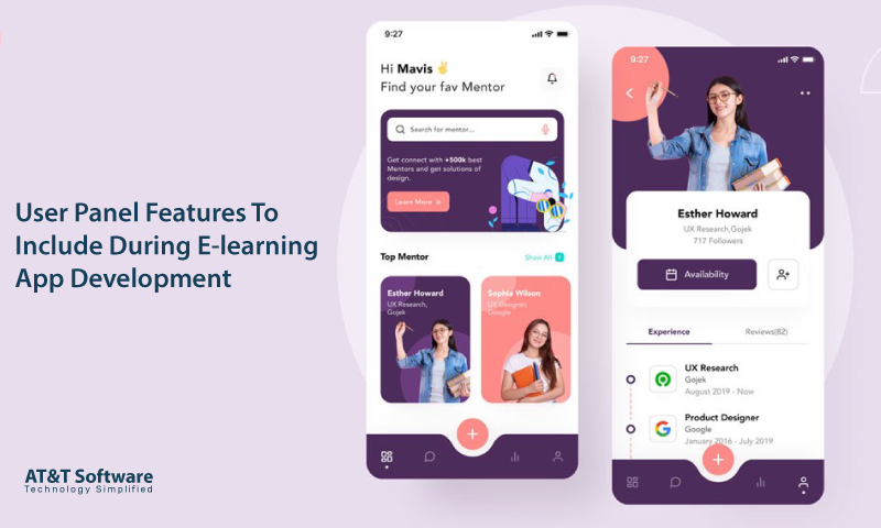 User Panel Features To Include During E-learning App Development