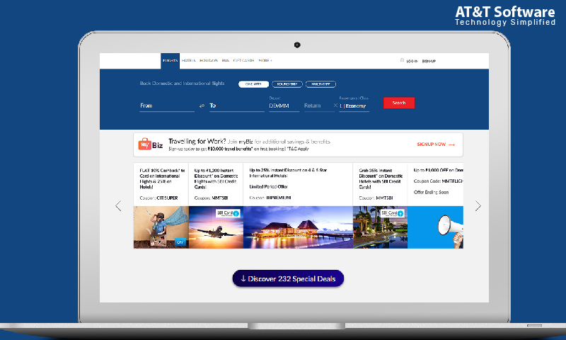 MakeMyTrip Clone app