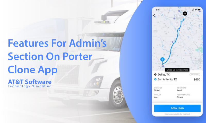 Features For Admin’s Section On Porter Clone App