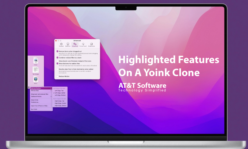 Highlighted Features On A Yoink Clone