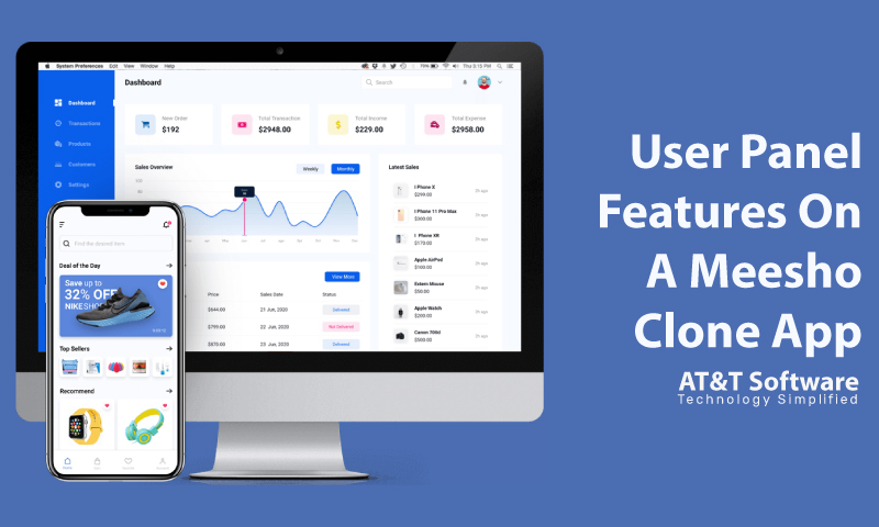 User Panel Features On A Meesho Clone App