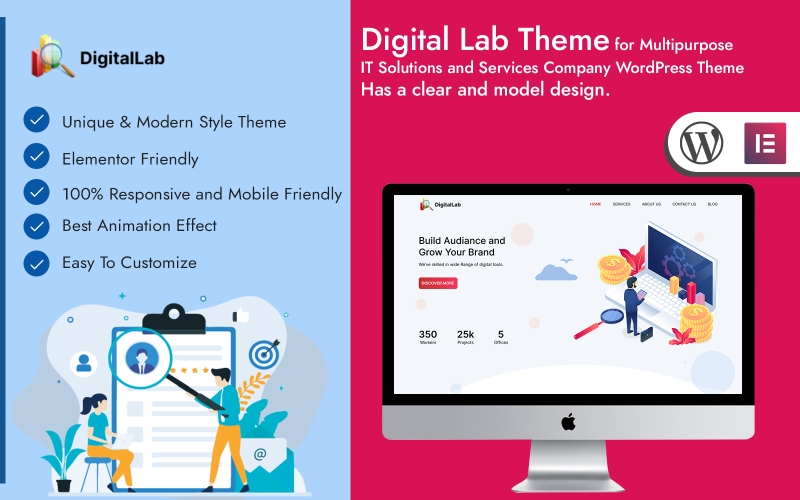 DigitalLab – IT Solutions Company WordPress Theme