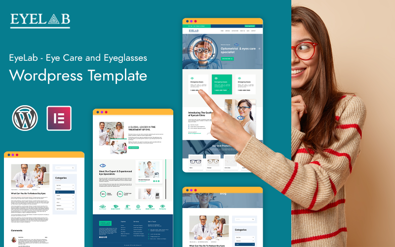 EyeLab – Eye Care and Eyeglasses WordPress Template