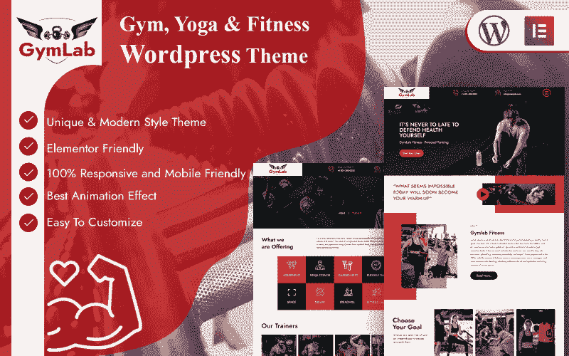 GymLab Premium WordPress Theme