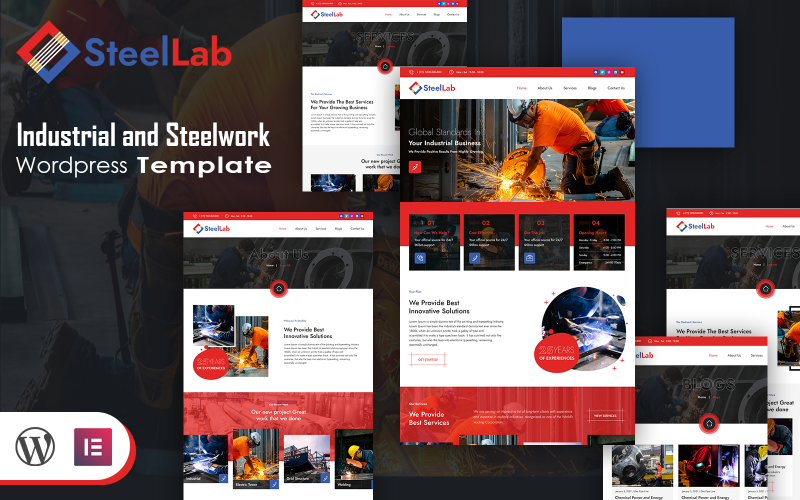 Steellab – Industrial and Steelwork WordPress Template