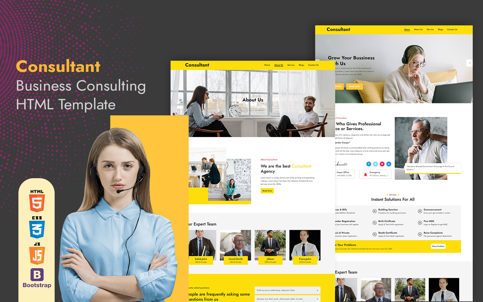 Consultant – Business Consulting HTML Template
