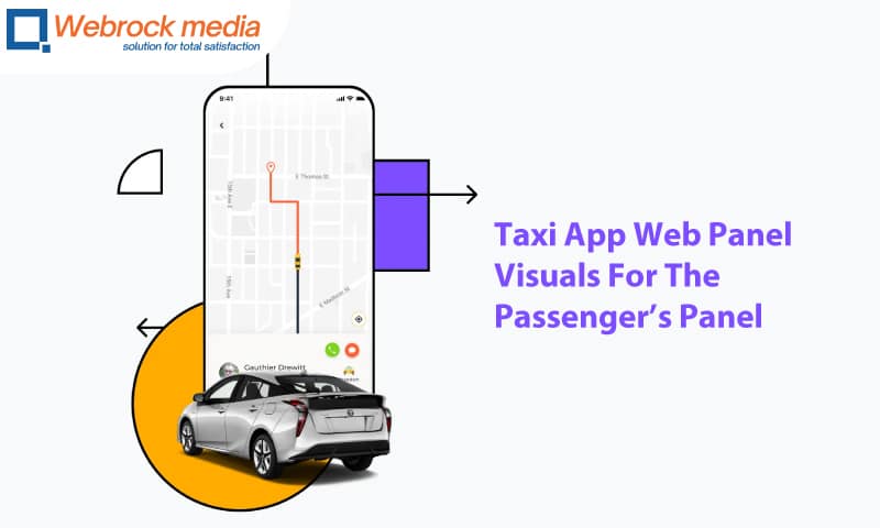 Taxi App Web Panel Visuals For The Passengers Panel